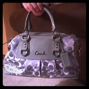 Coach Ashley Satchel grey and pink-m1282-f18425
